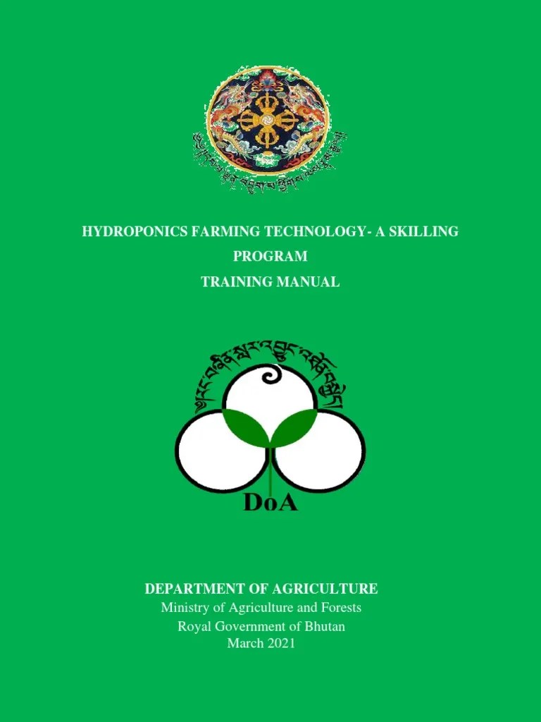 Hydroponics Training Manual 19.4.2021 | PDF | Hydroponics | Nutrients
