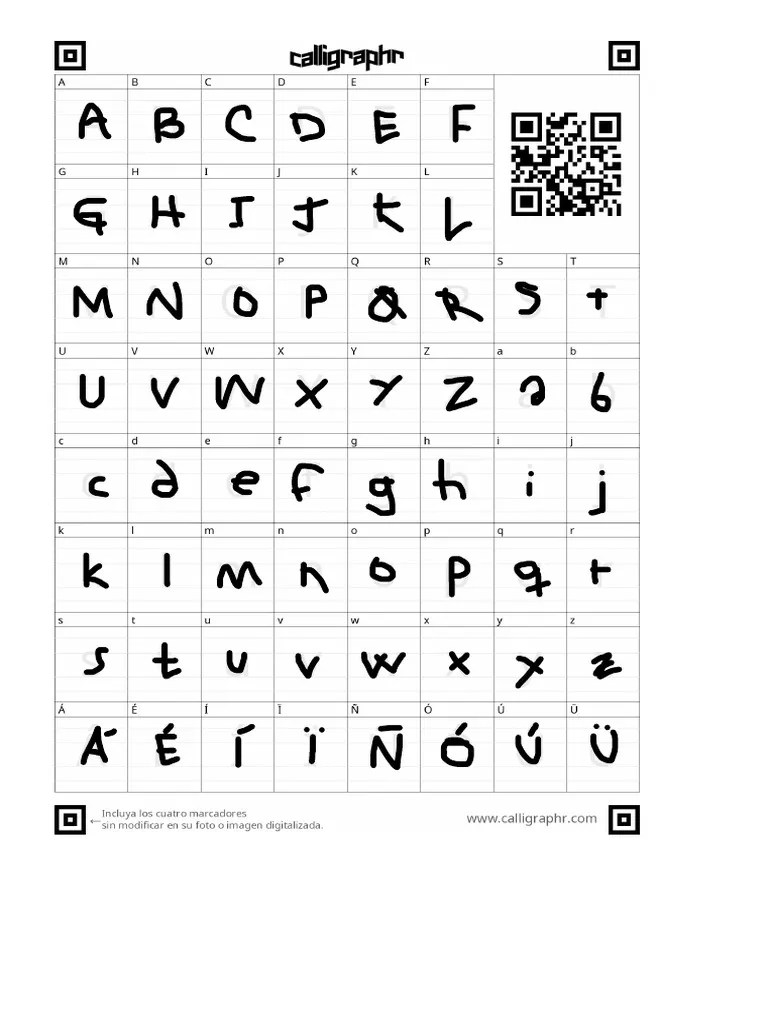 Calligraphr Template | PDF