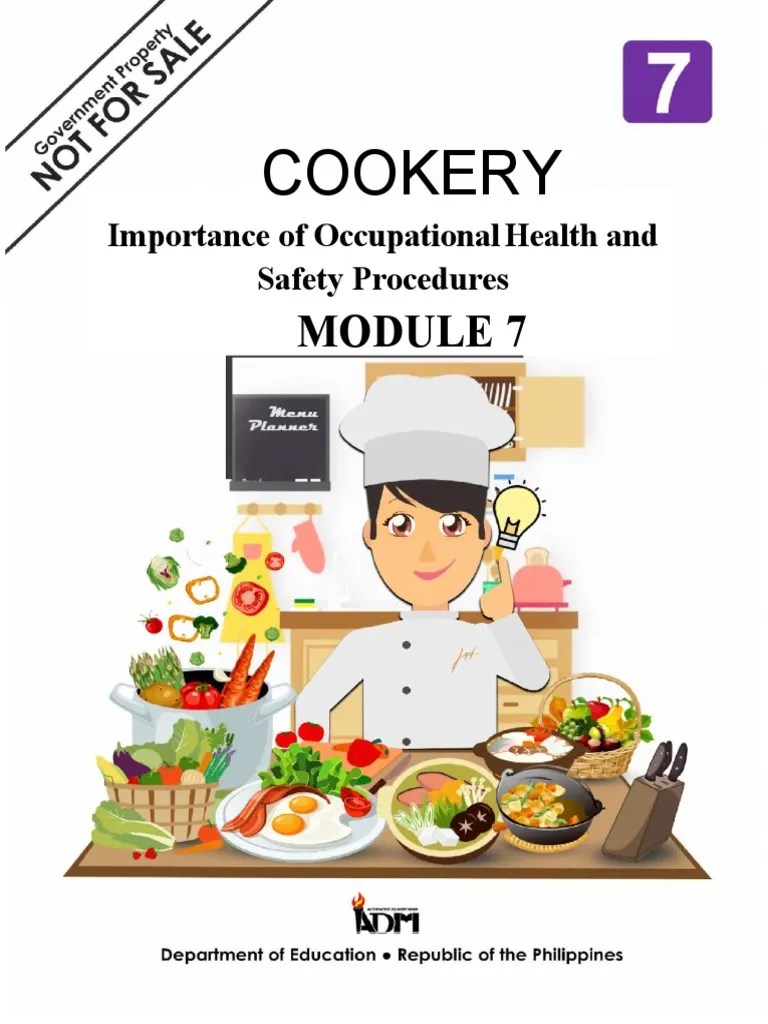 TLE7 HE COOKERY Mod7 Importance of Occupational Health and