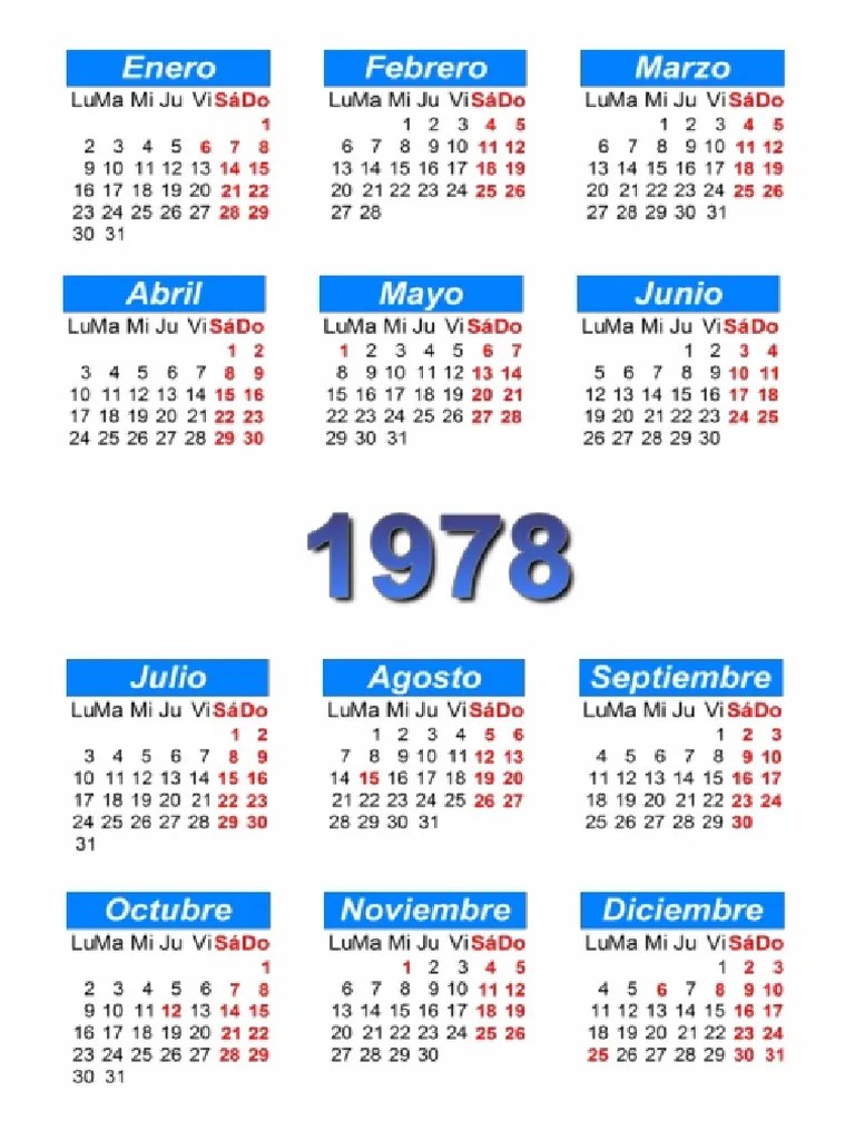 Calendario 1978 PDF