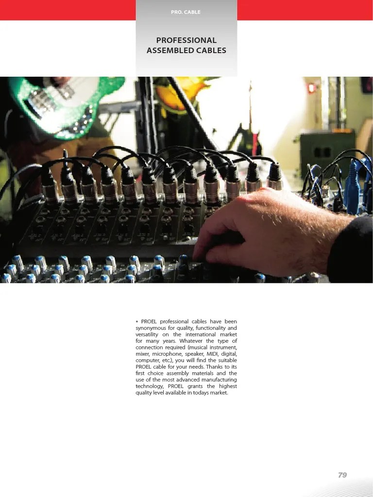 Professional Audio Mixer PDF Electrical Connector Equipment