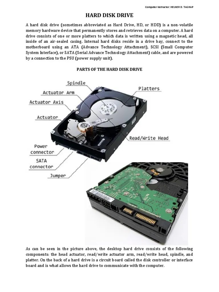 Hard Disk Drive PDF Hard Disk Drive Solid State Drive
