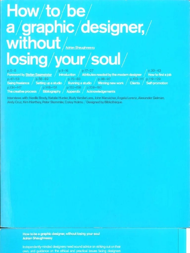 How To Be A Graphic Designer Without Losing Your Soul PDF