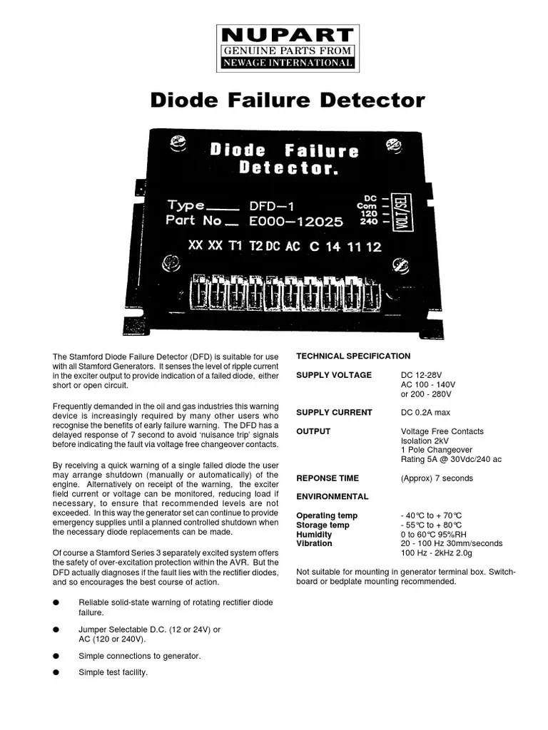 Diode Fail Detector PDF Diode Rectifier