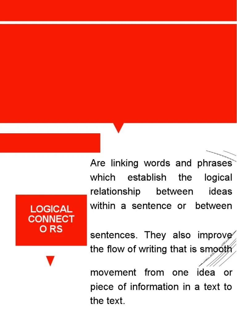 Logical Connectors PDF Cognition