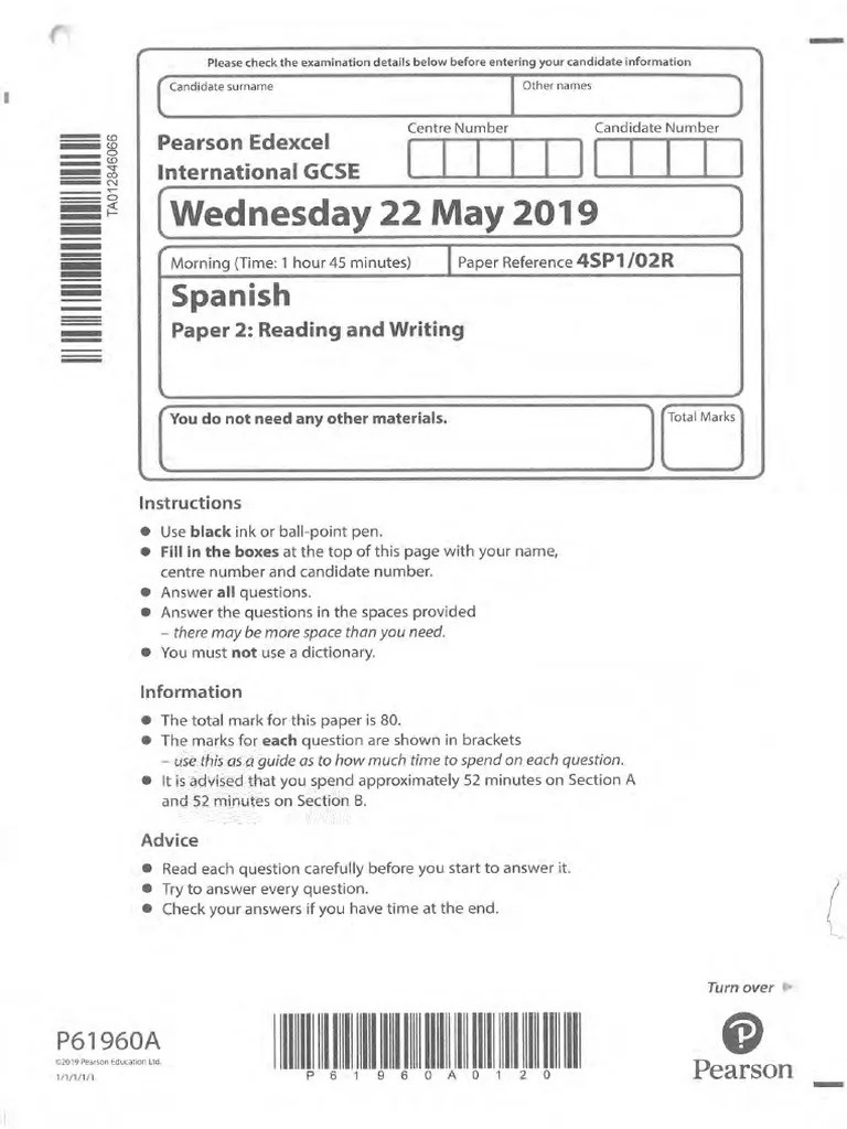 2019 4SP1 Paper 2R Reading and Writing PDF