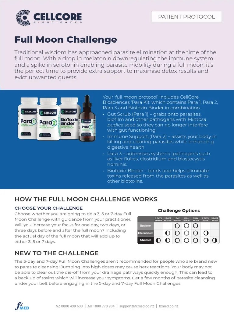 How The Full Moon Challenge Works PDF Medical Specialties Immunology