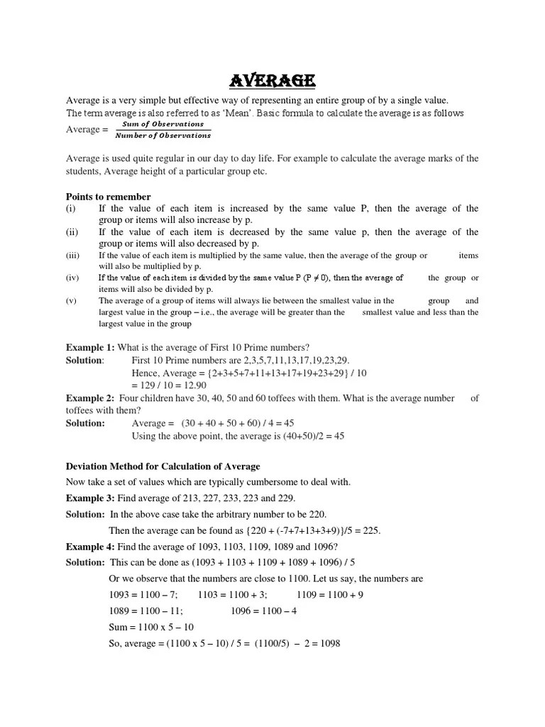 4a7ab599 1645259710078 PDF Average Weighted Arithmetic Mean