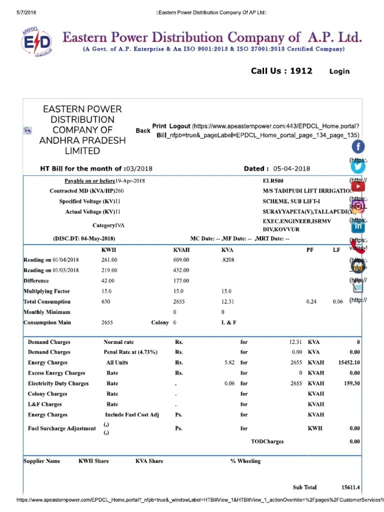 Eastern Power Distribution Company of AP LTD PDF