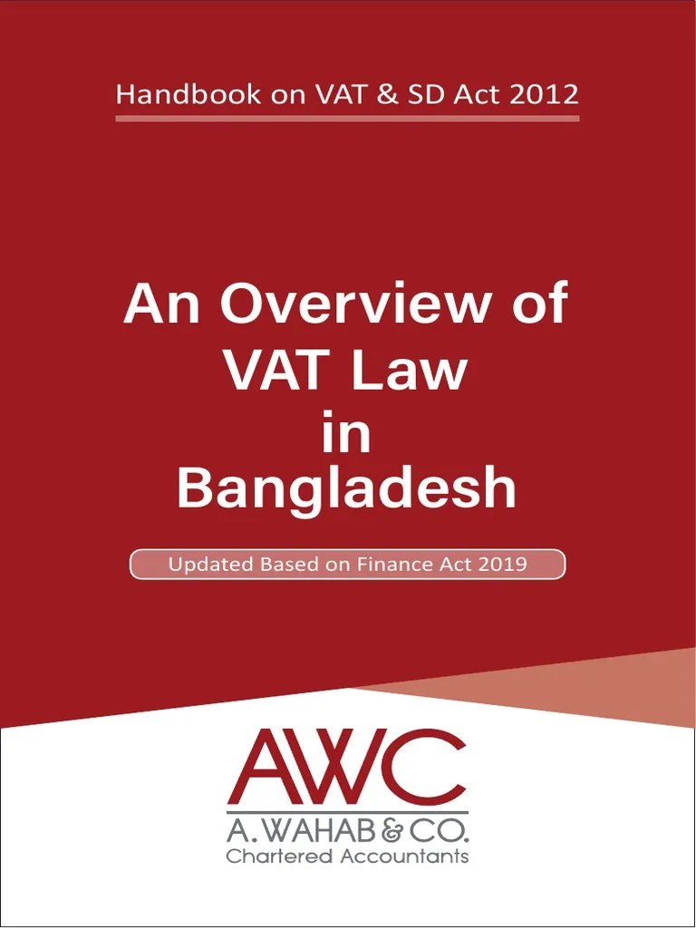 An Overview of VAT Law Book1 PDF Value Added Tax Invoice