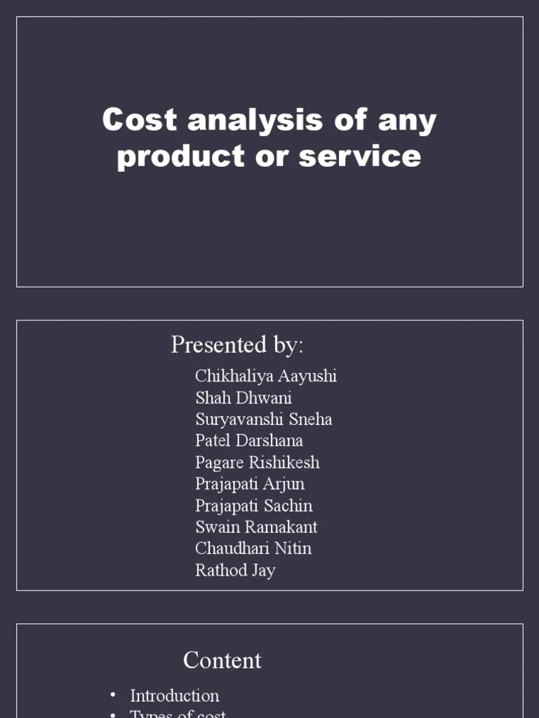 Cost Analysis PDF Cost Of Goods Sold Cost Accounting