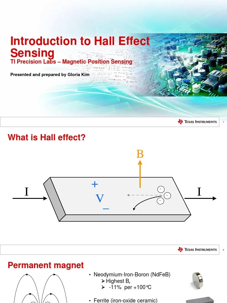 Introduction To Hall Effect Position Sensing PDF