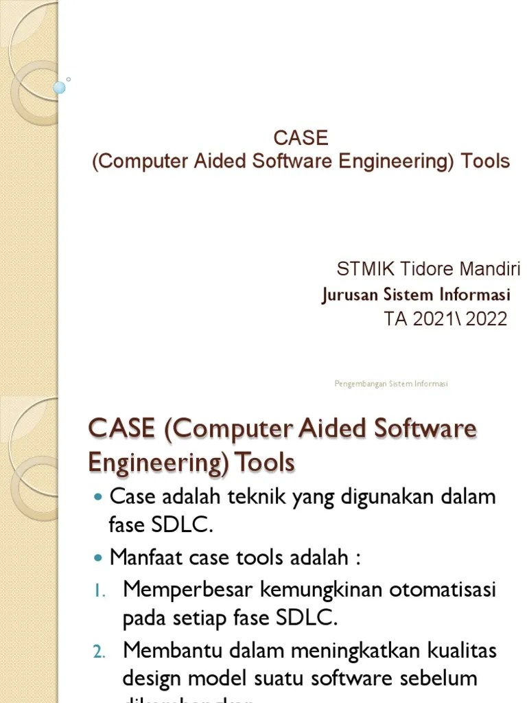5.CASE Aided Software Engineering) Tools PDF
