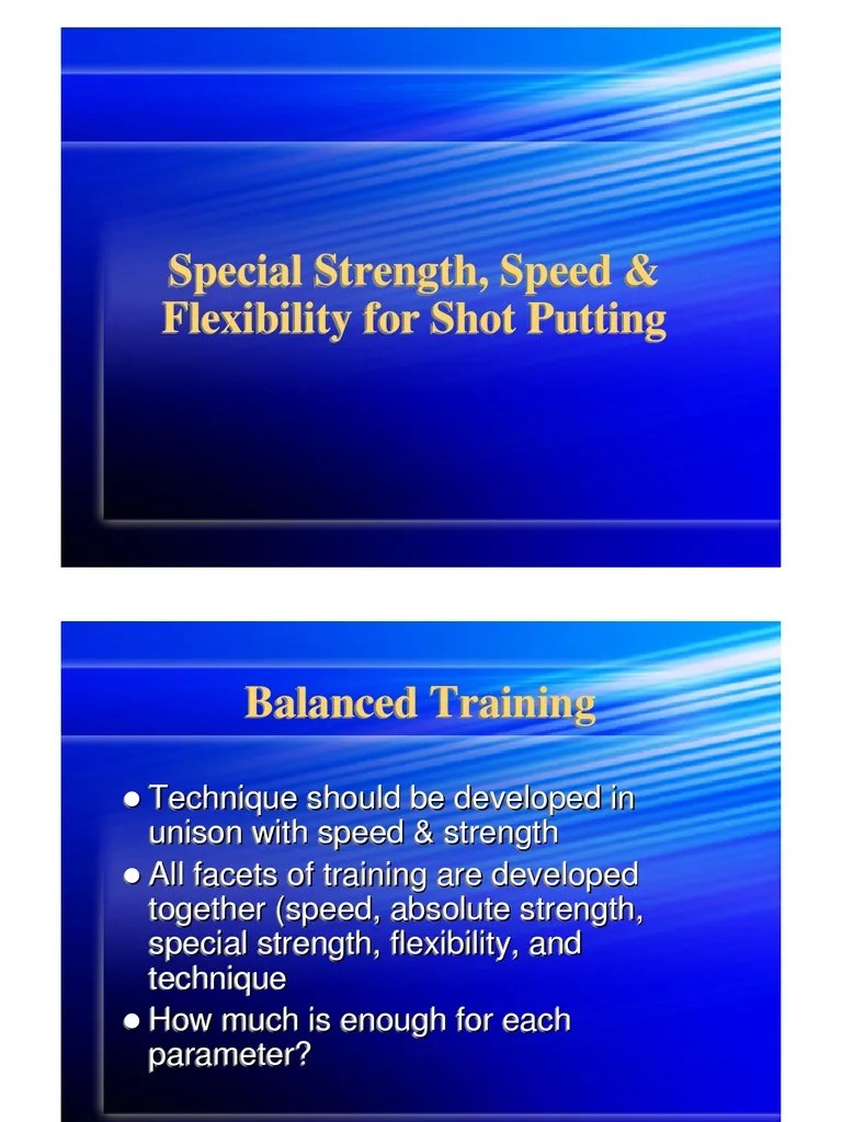 HP Shot Put Training PDF Weight Training Strength Training