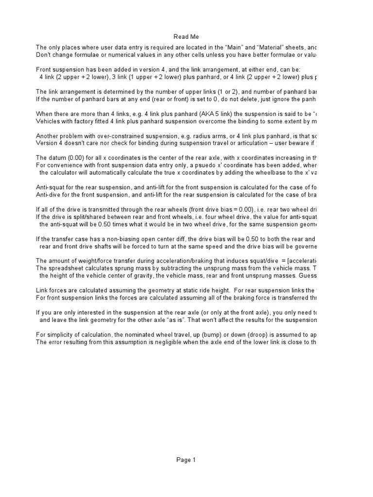 Busted Knuckle Blank 4Link Calculator PDF Buckling Mechanical