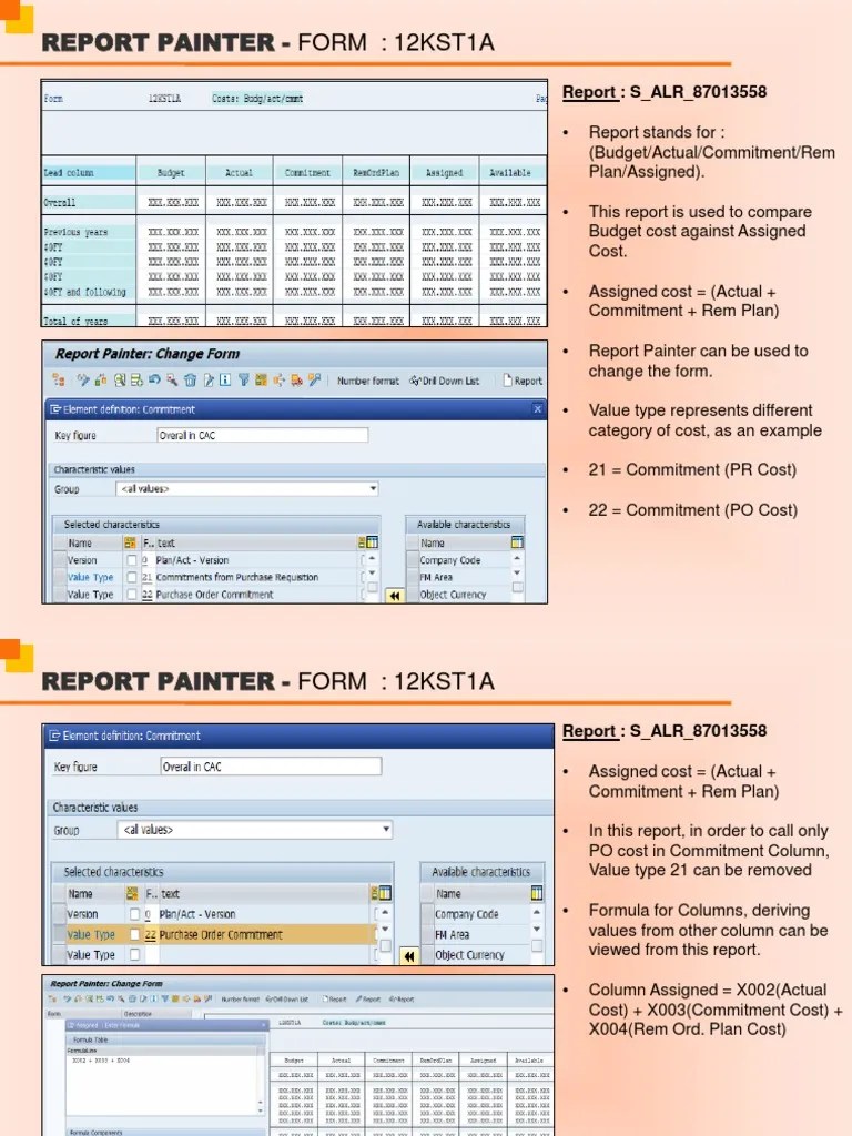 Report Painter in SAP CO PDF