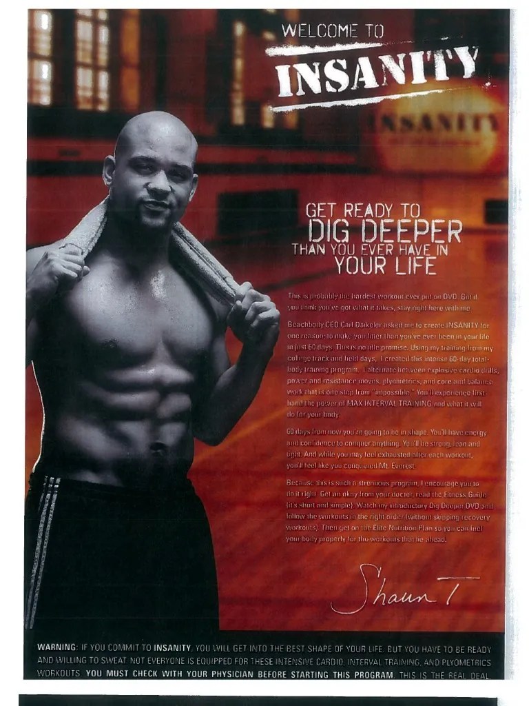 INSANITY Fitness Guide