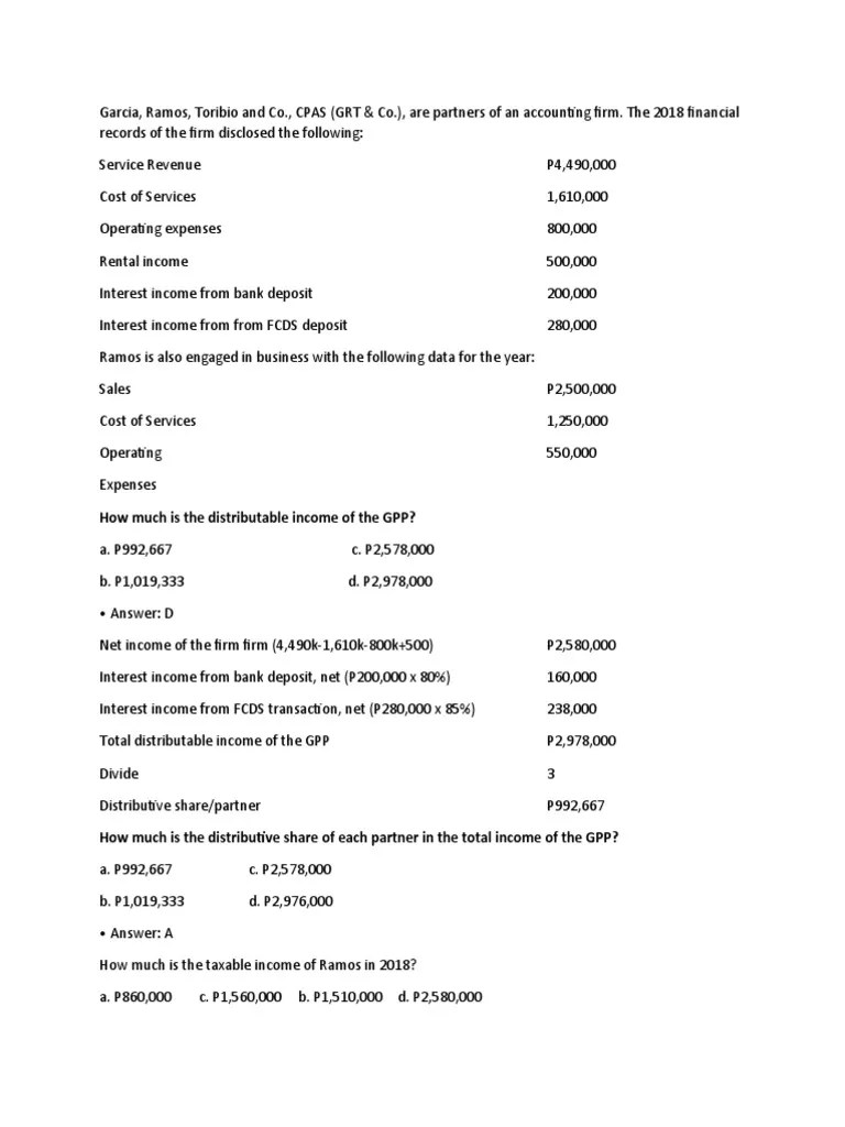 How Much Is The Distributable of The GPP? PDF Tax Deduction