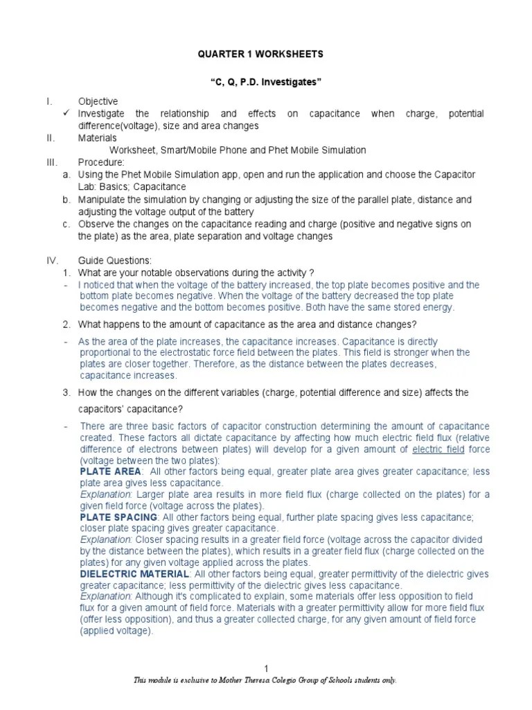 Physics Worksheets | PDF