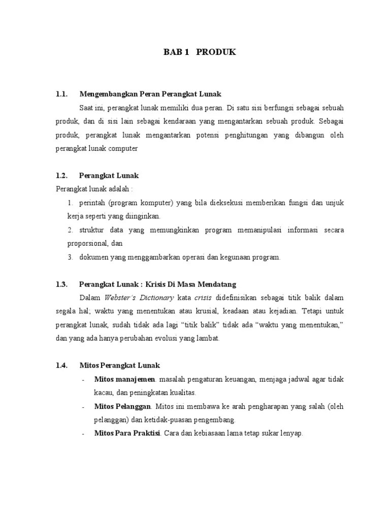 Rangkuman Rekayasa Perangkat Lunak