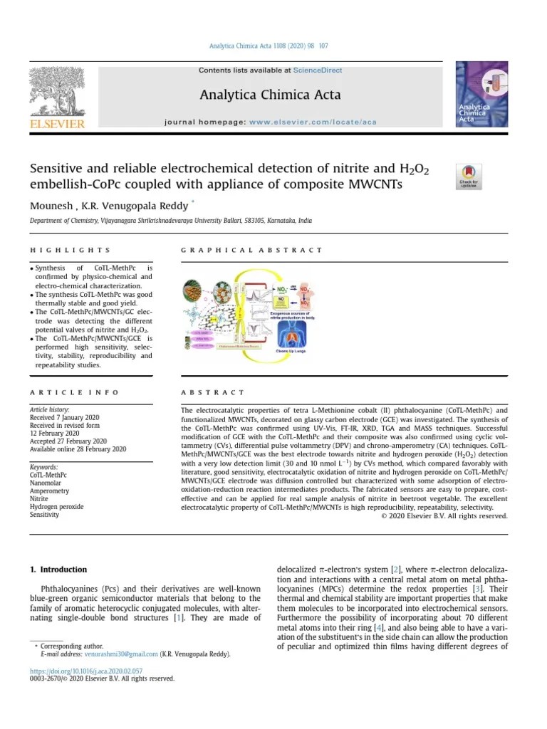 Analytica Chimica Acta Highlights Graphicalabstract PDF Carbon