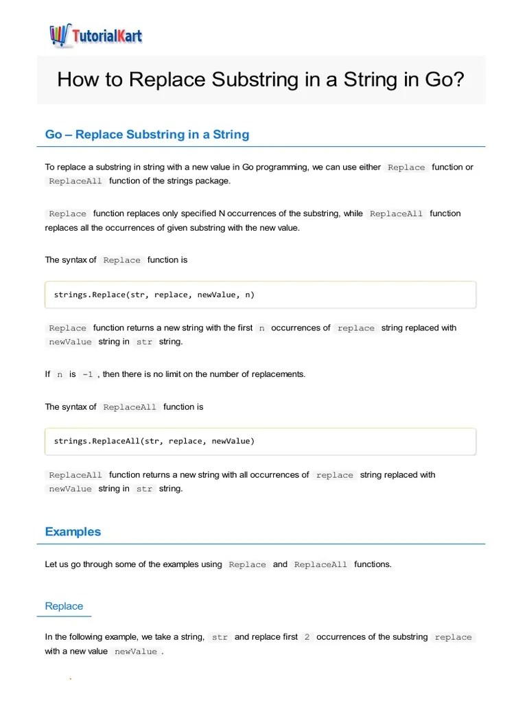 Golang String Replace PDF String Science) Mathematical