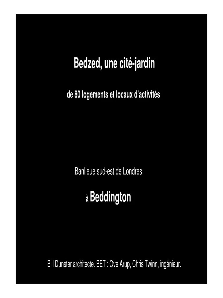 Bedzed PDF Recyclage Développement durable