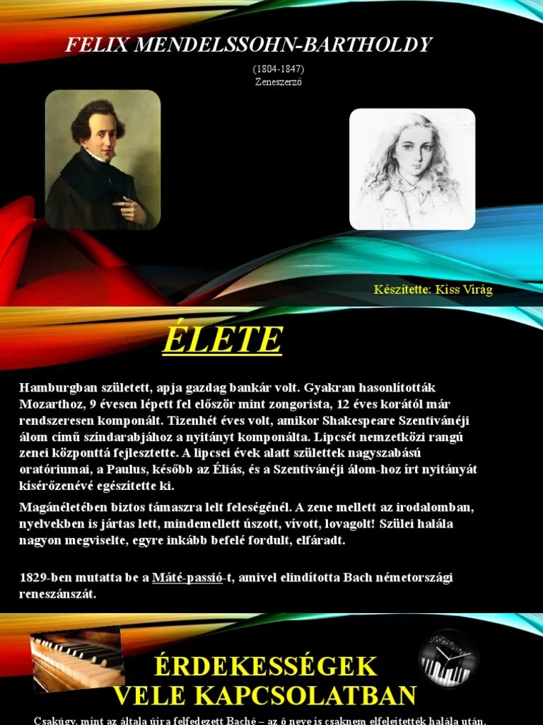 Mendelssohn Kiss Virag PDF