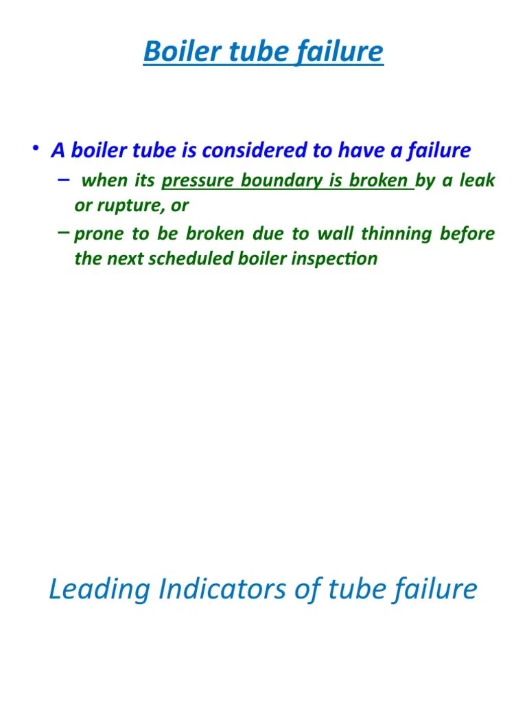 Boiler Tube Failure Case Study PDF Boiler Leak