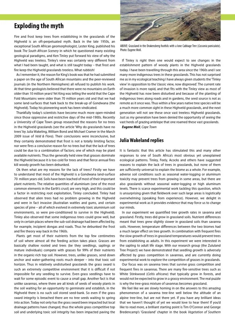 Debunking The Myth Pdf Savanna Grassland