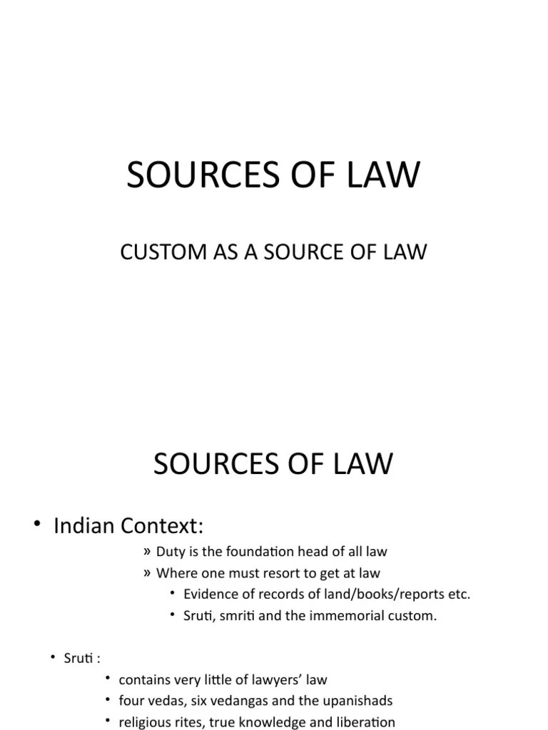 Sources of Law2 PDF Sources Of Law Jurisprudence
