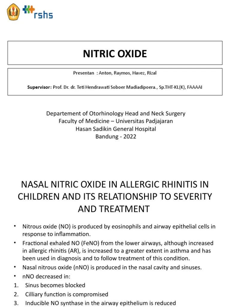 Nitric Oxide Journal PDF Allergy Asthma