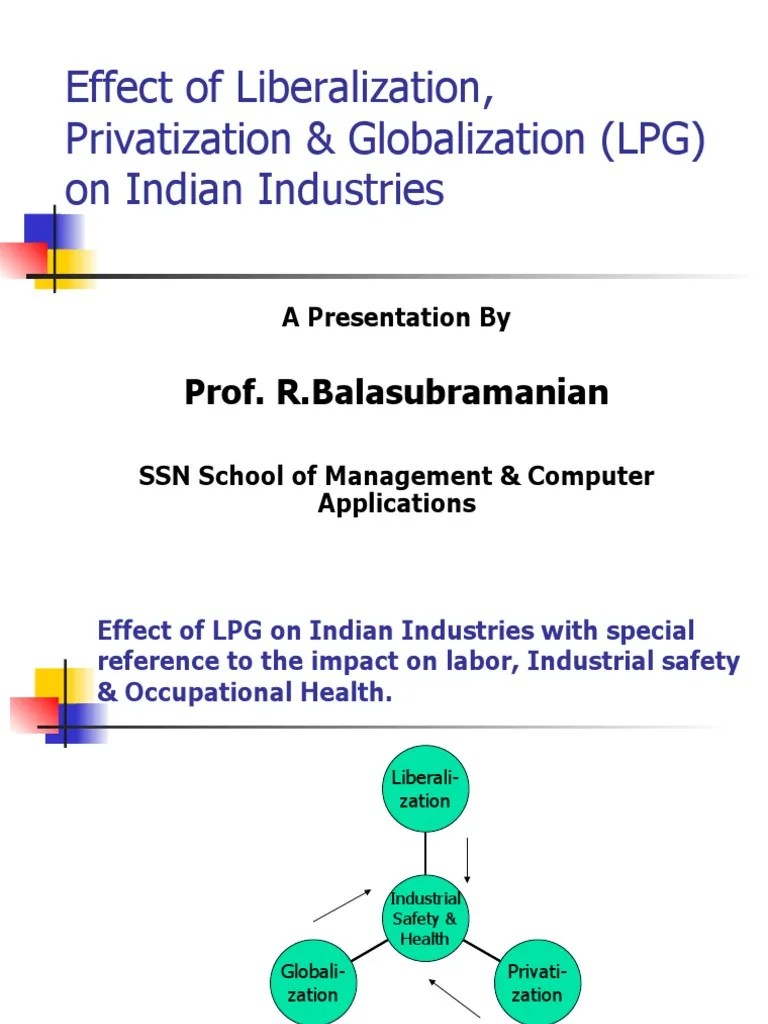 Effect of Liberalization, Privatization & Globalization On