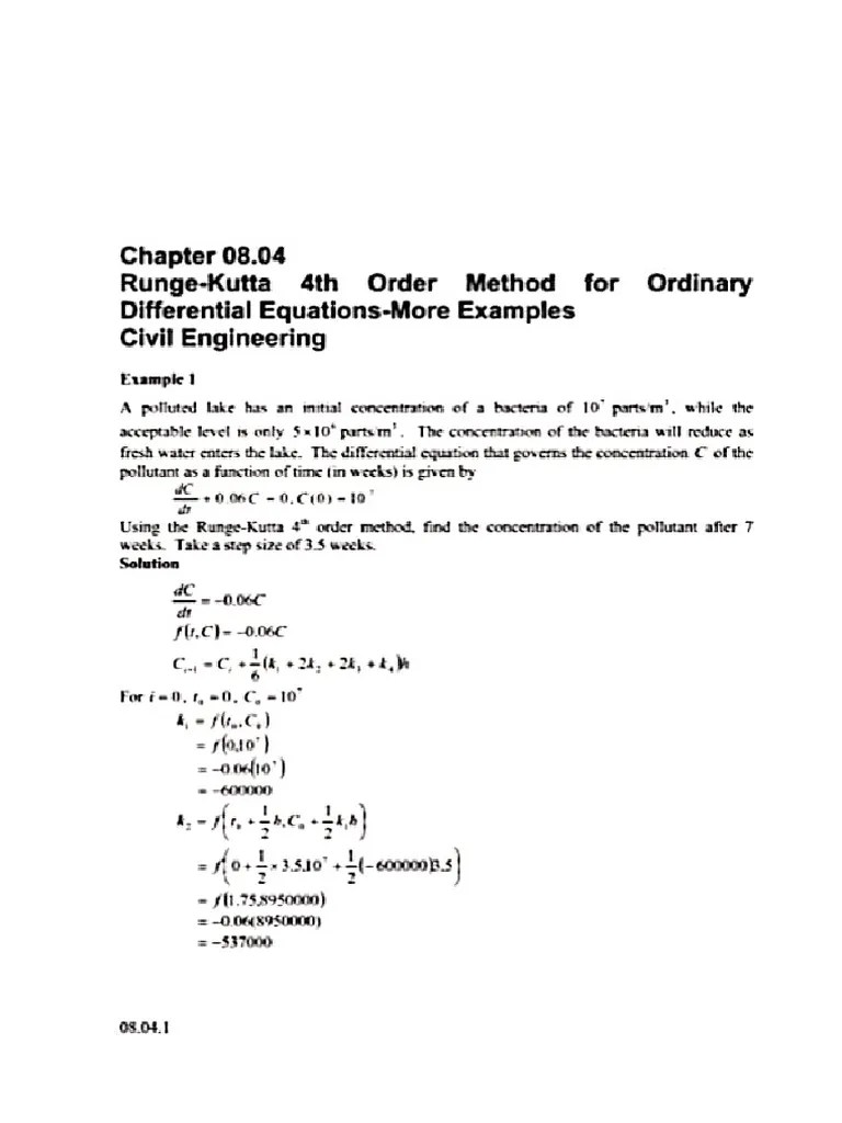 Runge Kutta Example PDF