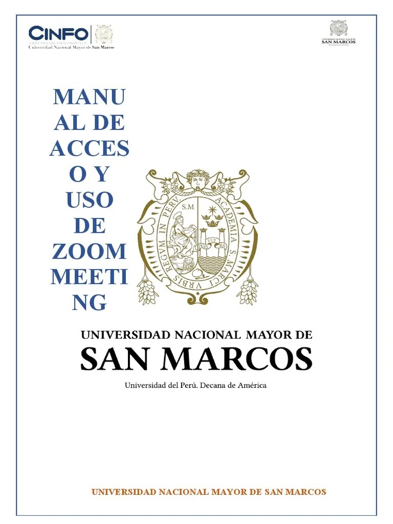 Manual de ZOOM PDF Chat en linea