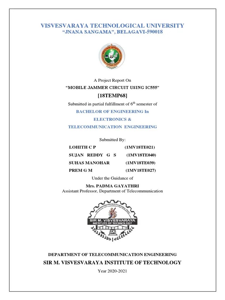 Mobile Jammer Final Report PDF