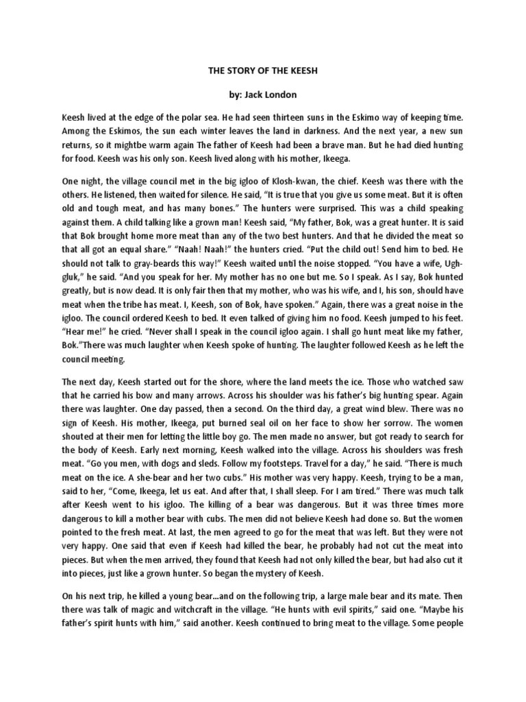 The Story of Keesh PDF