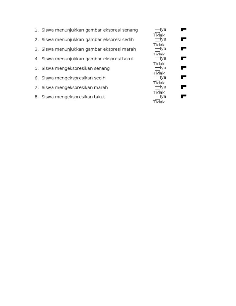 Siswa Menunjukkan Gambar Ekspresi Senang | PDF