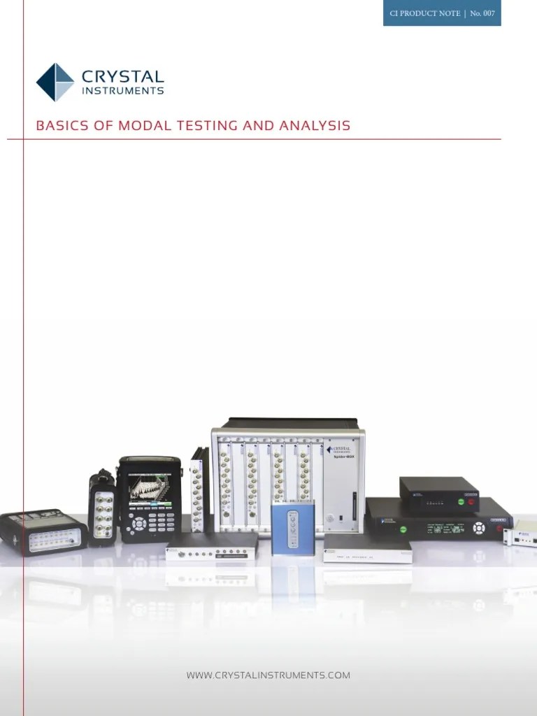 Basics of Modal Testing and Analysis PDF Finite Element Method Normal Mode