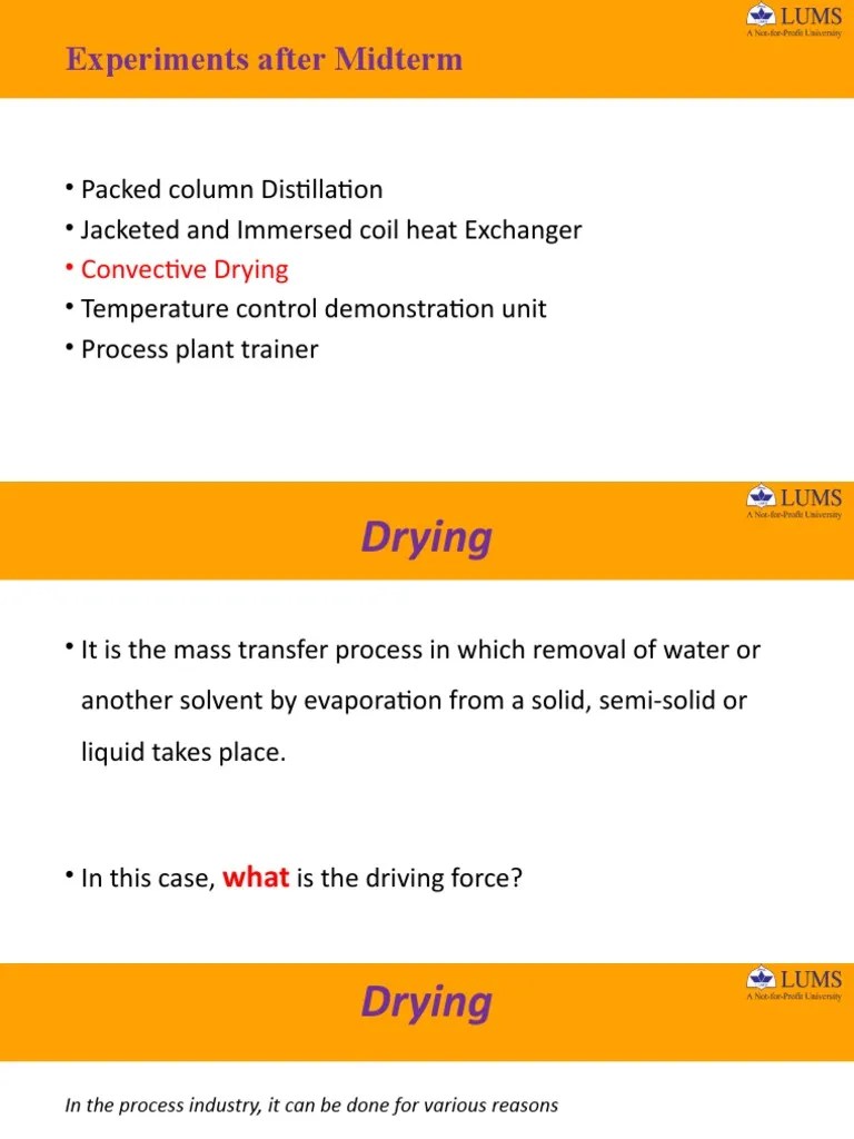 Convection Drying PDF Liquids Convection