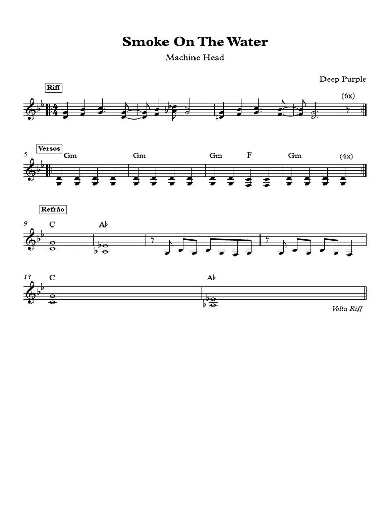 Smoke On The Water PDF