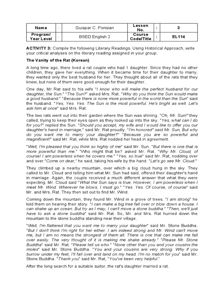 Vanity of The Rat PDF