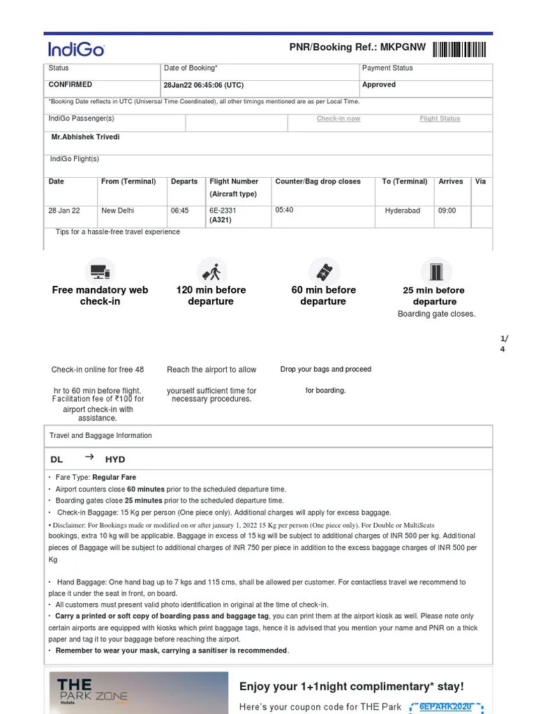Free Mandatory  120 Min Before 60 Min Before CheckIn Departure