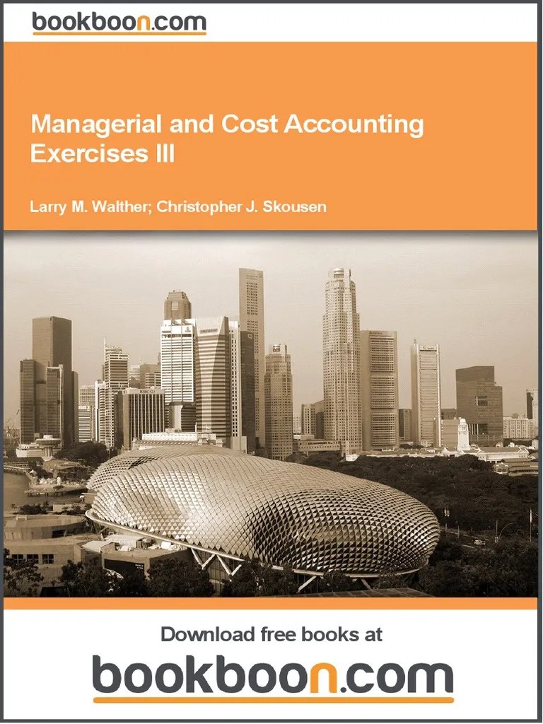 Managerial and Cost Accounting Exercises III PDF Inventory Cost