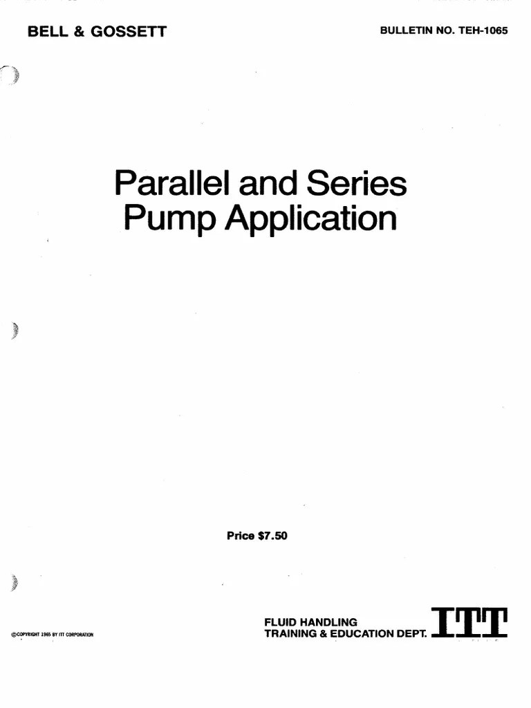 Parallel & Series Pumps Applications PDF