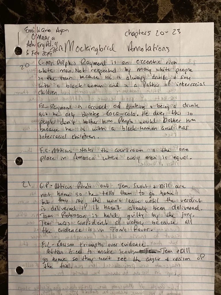 Tkam Annotations PDF