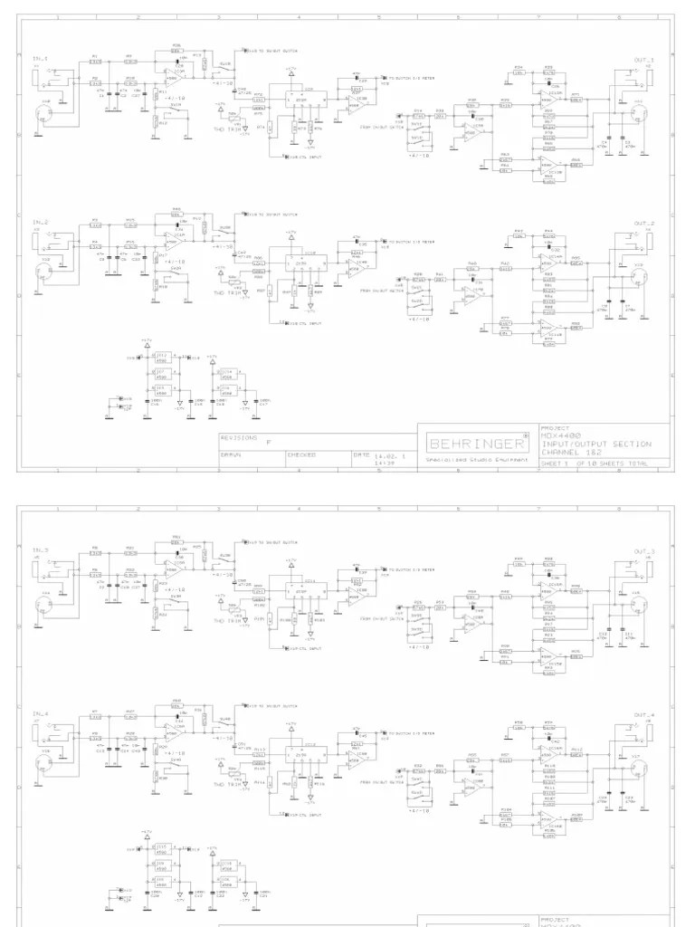 Behringer MDX 4400 Schematics | PDF