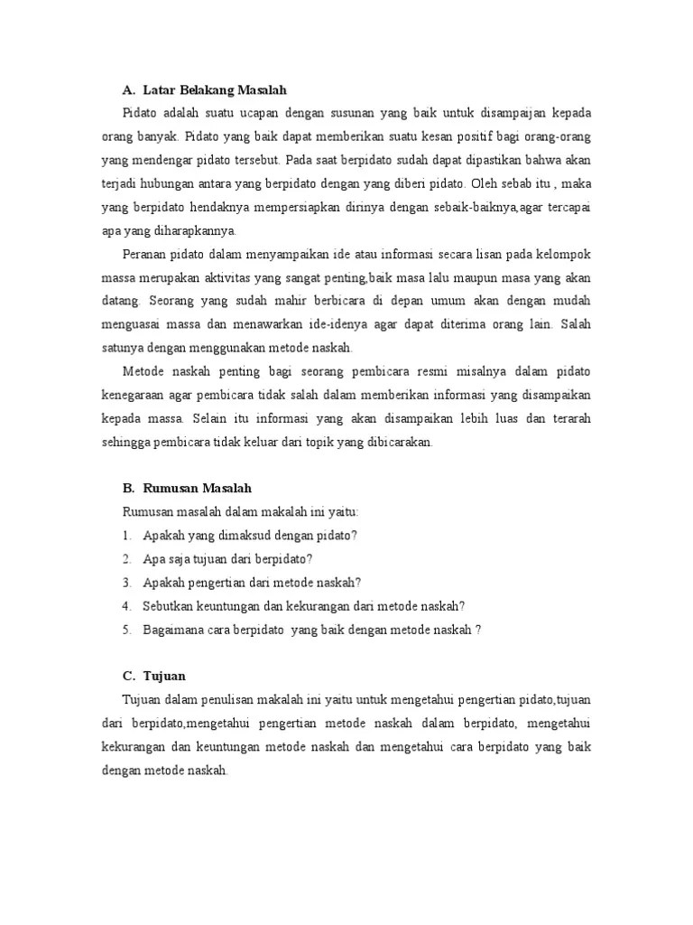 Contoh Pidato Yang Menghibur – Sekali