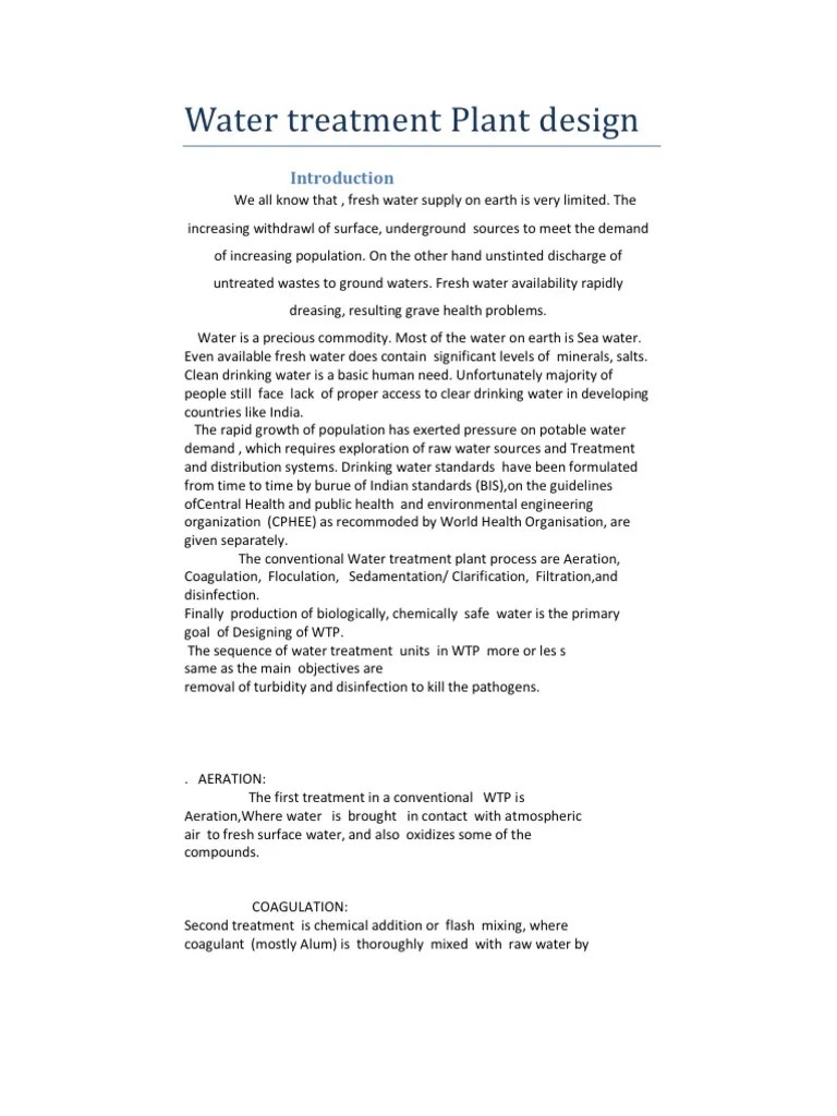 Water Treatment Plant Design PDF