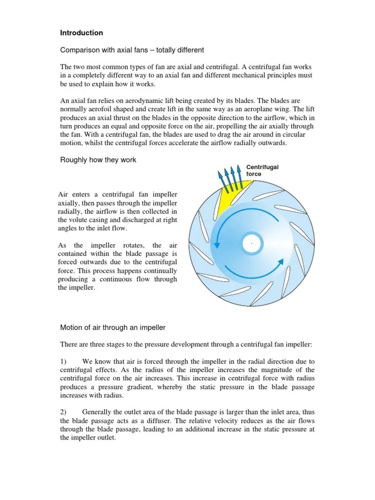 How Centrifugal Fans Work Mechanical Fan Flow Measurement